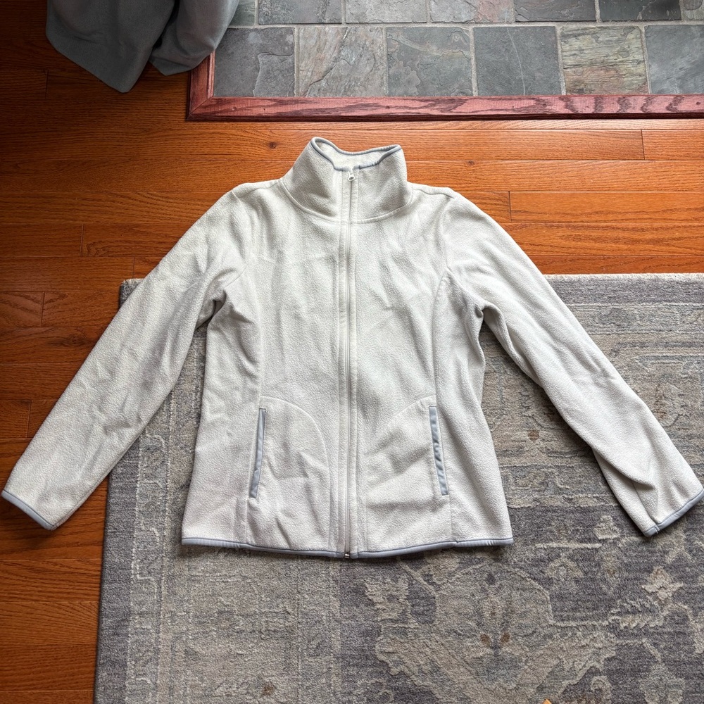Old Navy Cream Full-Zip Fleece Jacket